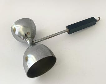 Vintage stainless steel cocktail jigger – antique bar accessory