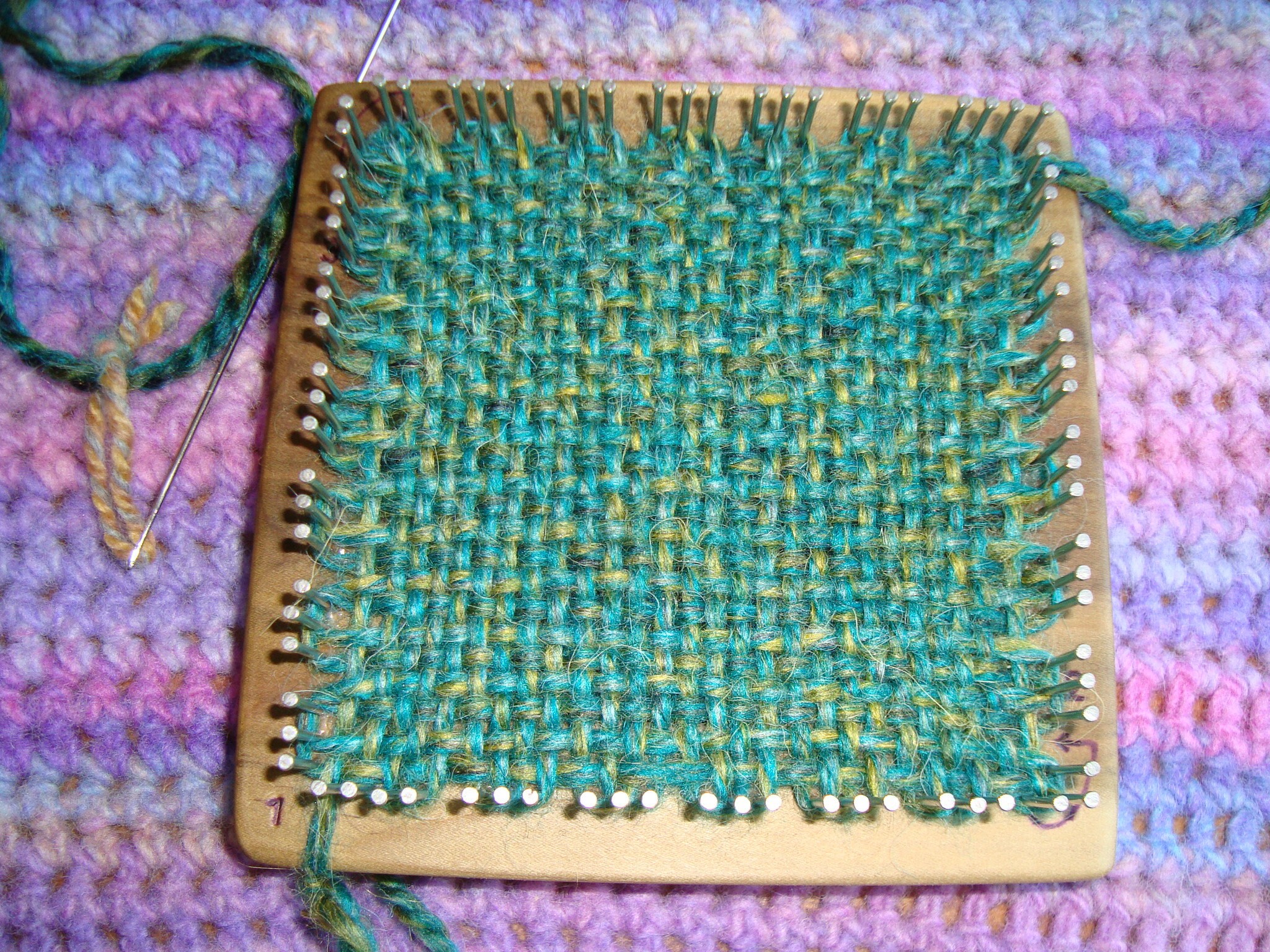 4 x 4 Pin Loom 3 Pin Weaving Wood Pin Loom 4x4 Etsy