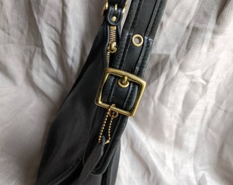 Vintage Coach 9950 Janice Legacy Black Leather Crossbody Handbag