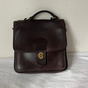 Coach Beekman Briefcase Black Leather Carry Bag 5266 Messenger