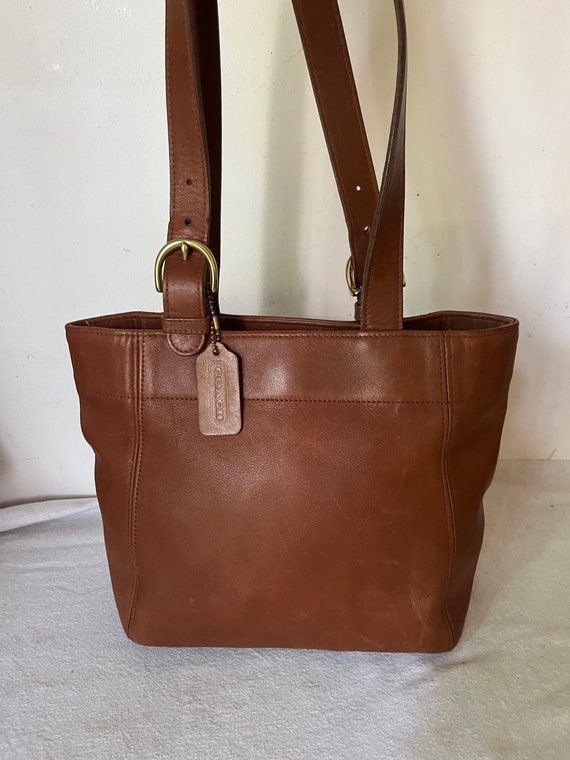 Coach Vintage Soho Carryall Bucket Bag Brown Shoulder Tote Purse