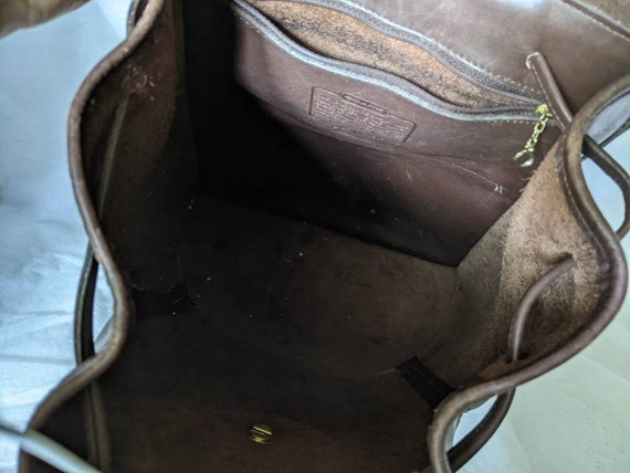 Vintage Coach Brown Leather Large 