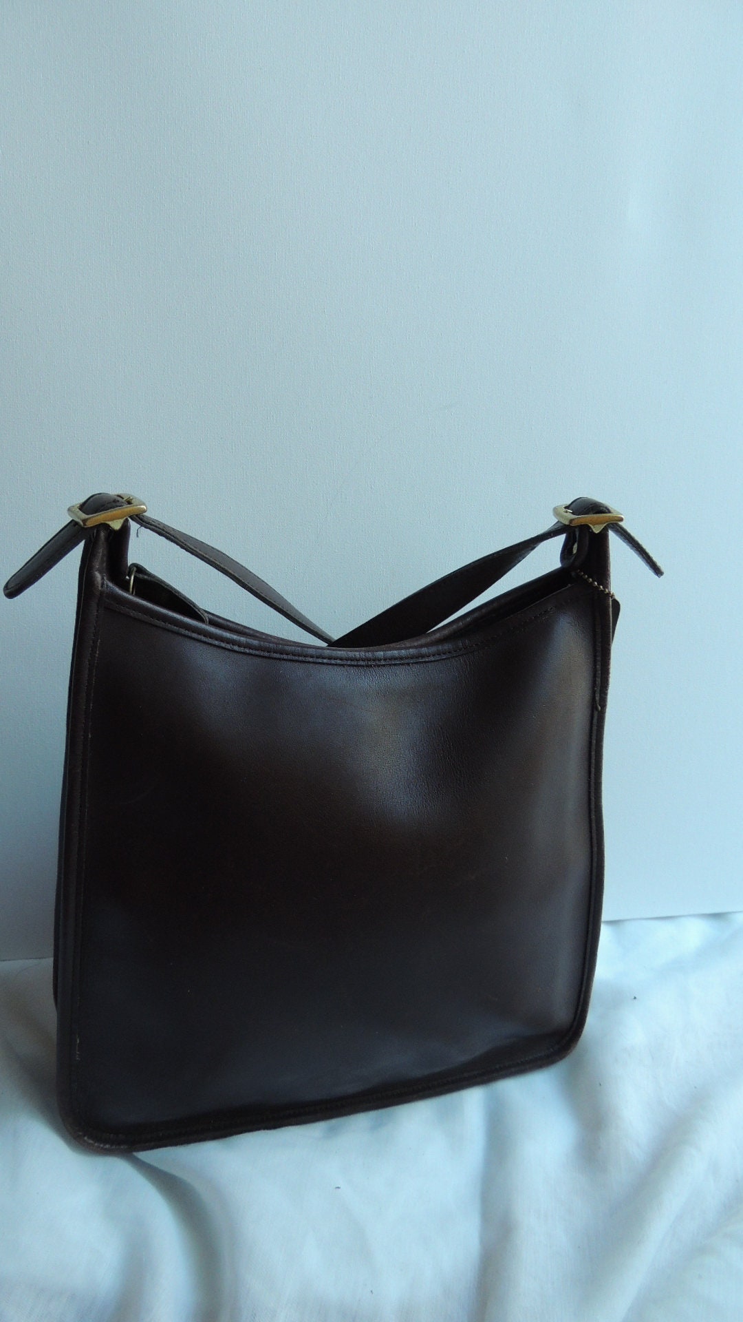 Vintage Coach Brown Leather Purse Shoulder Handbag No:a9d9073 - Etsy