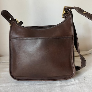 Vintage Coach Brown Leather Purse Shoulder Handbag Legacy