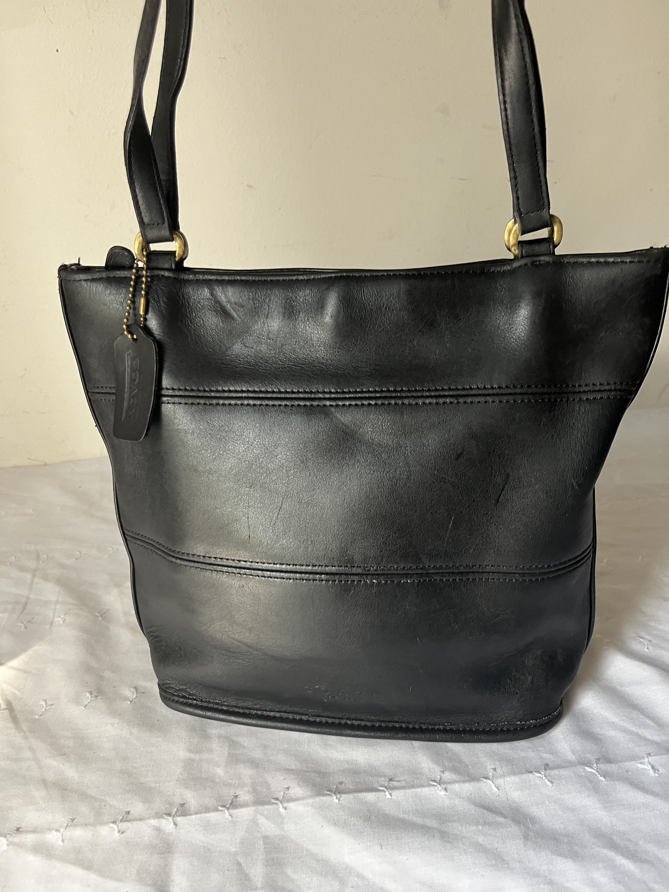 Vintage Coach Leather Tribeca Shopper Tote Shoulder Bag Vintage Coach Leather Tribeca Shopper Tote Shoulder Bag