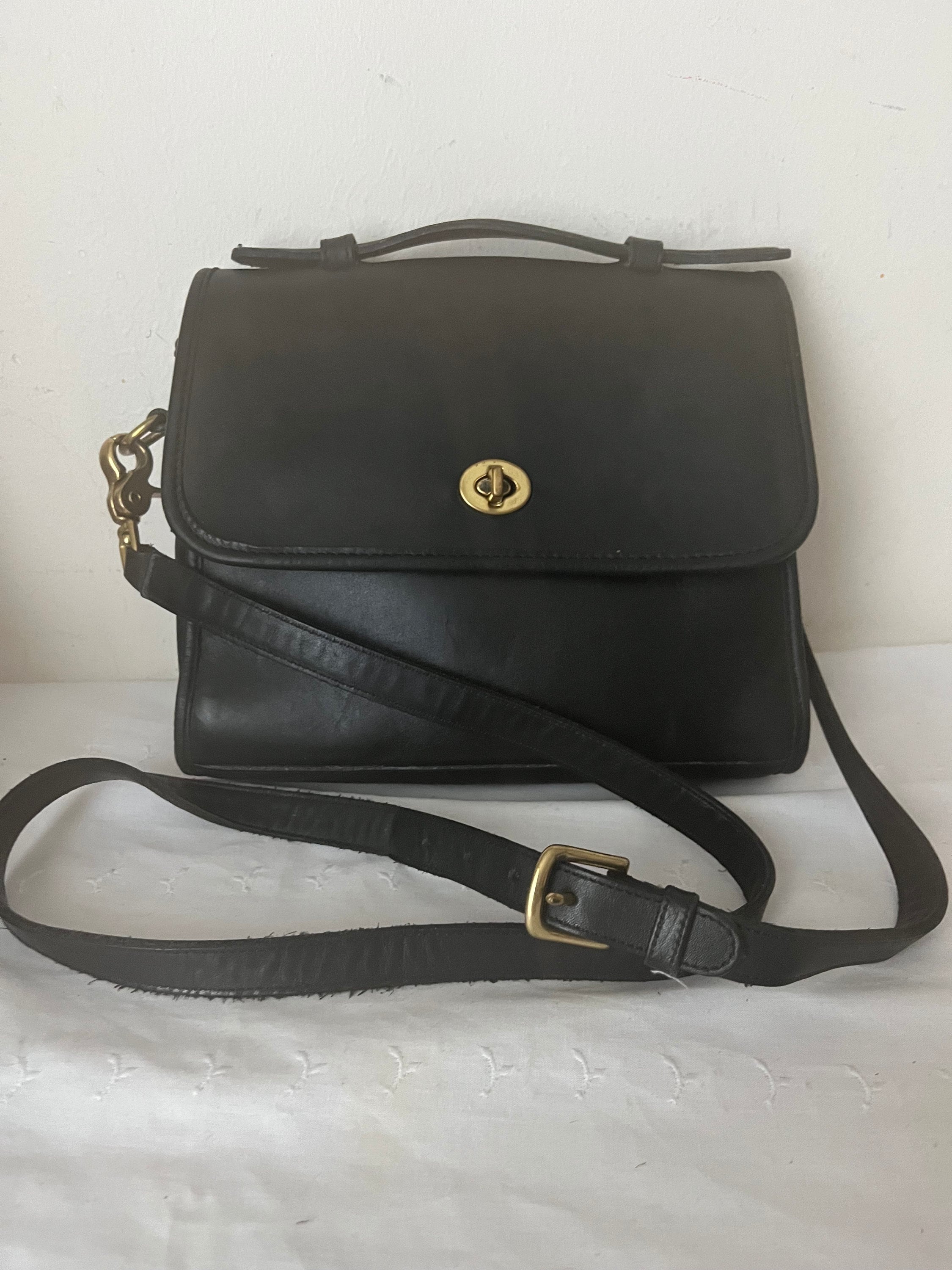 バッグ Vintage COACH Willis 9870 Black USA Coach 9870 Bag - Etsy