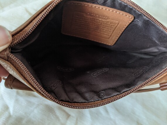 Vintage Coach Tan Leather Coin Purse Change Pouch Wallet - Etsy