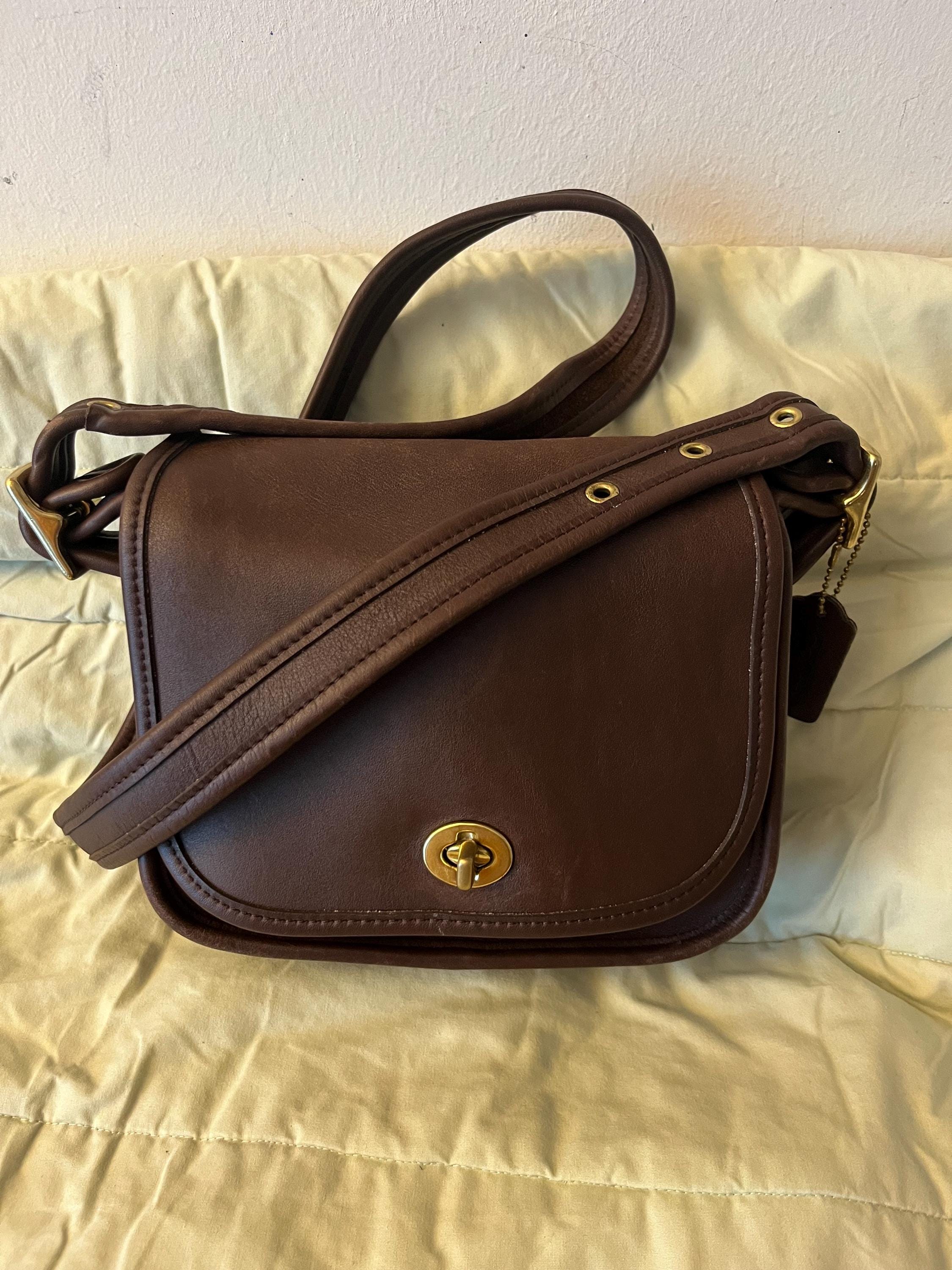 Coach Vintage Brown Leather Legacy Trail Crossbody Shoulder