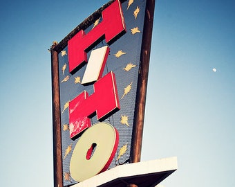 Hi Ho Ballroom - Neon Dance Hall Sign Photograph