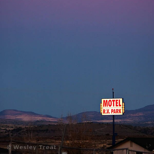 Last Stop - Roadside Motel & RV Park Sign Photograph