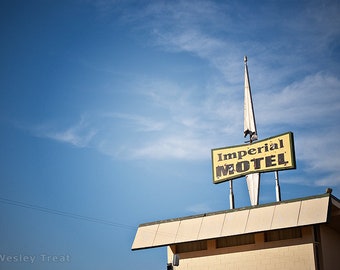 Imperial Motel - Retro Hotel Sign Photograph