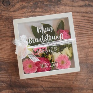 Sticker bridal bouquet photo frame - wedding gift decoration