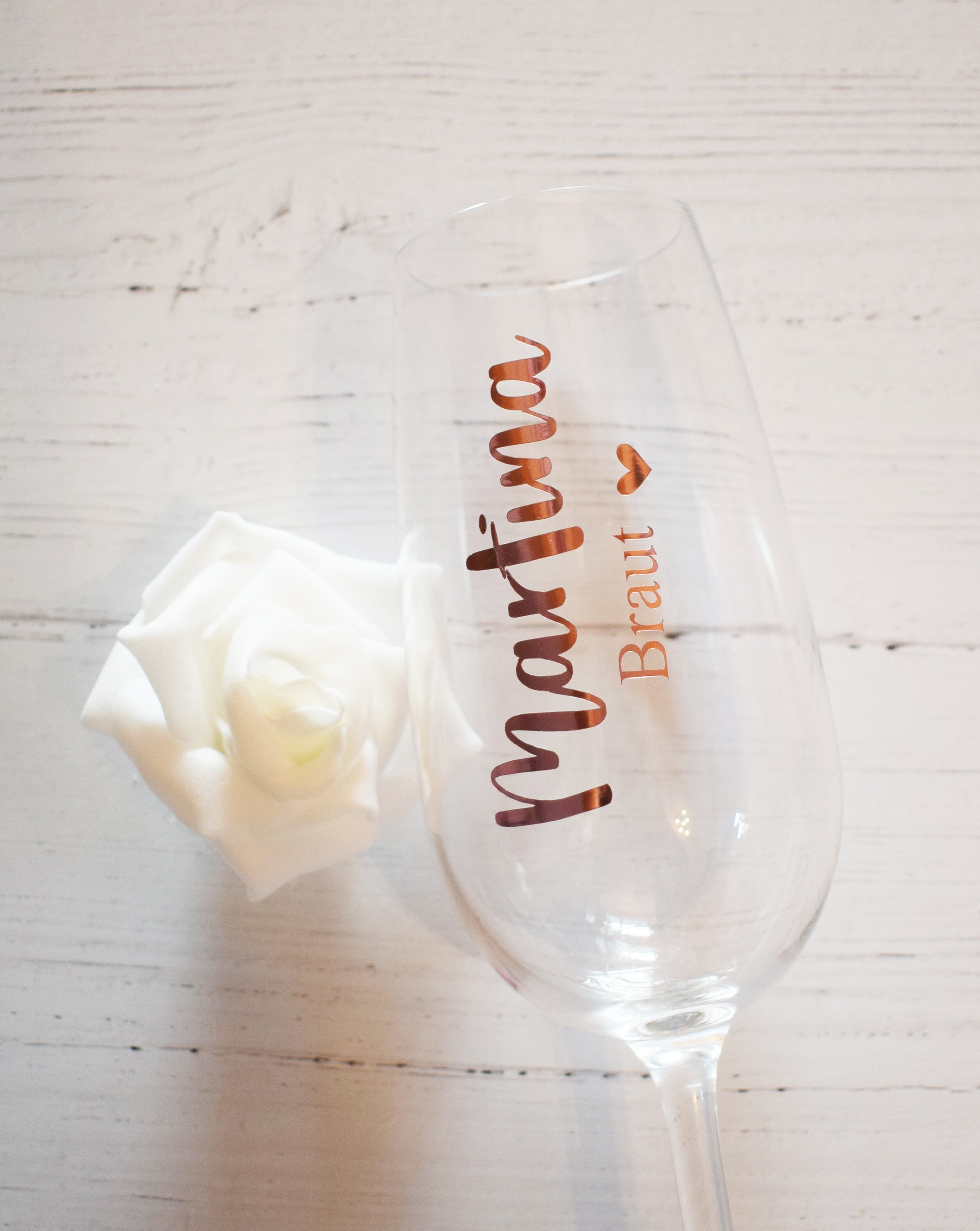 Vinyl sticker for sparkling wine glass wedding JGA Etsy