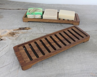 Plastic-Free Wooden Soap Dish – Eco-Friendly, Sustainable Soap Saver for Zero-Waste Bathrooms