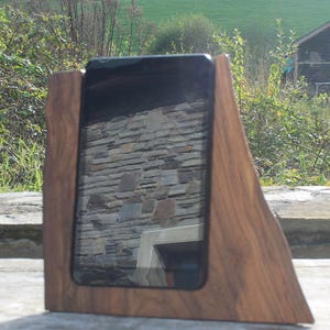 8-Zoll-Tablet-Ständer, Ulme Tablet-Ständer, rustikaler Tablet-Ständer, iPad Ständer, Tablet-Docking-Station, Geburtstagsgeschenk, Geschenkideen