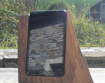 8 Inch Tablet Stand, Elm Tablet Stand, Rustic Tablet Stand, iPad Stand, Tablet Docking Station, Birthday Gift, Gift Ideas