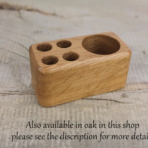This desk caddy is also available in oak.