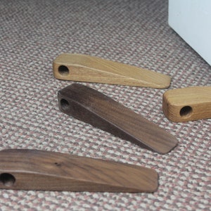 Solid Walnut And Oak Door Stops, Wooden Door Stop, Door Stopper, Personalized,  Gift, Handmade, Home Decor, Door Wedge