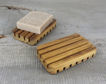 Draining Teak Wooden Soap Dish, Handmade Soap Dish,  Zero Waste, Soap Dish With Drain For Bathroom Or Kitchen