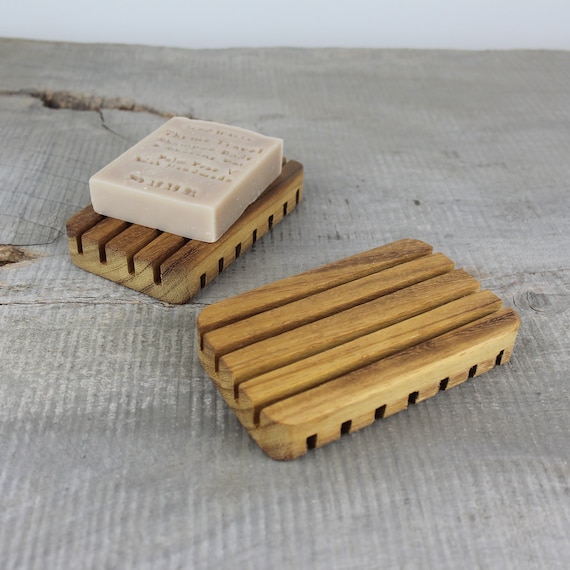 Draining Teak Wooden Soap Dish, Handmade Soap Dish,  Zero Waste, Soap Dish With Drain For Bathroom Or Kitchen