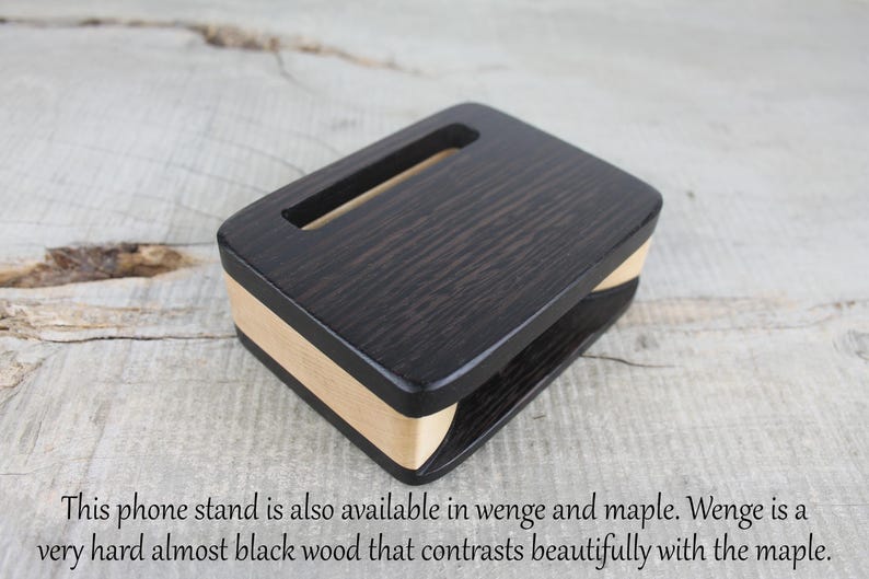 Amplificador pasivo de madera y soporte para smartphone, nogal y arce, soporte de madera para teléfono, regalo personalizado, altavoz acústico imagen 13
