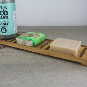 Extra Large Self Draining Teak Wooden Soap Dish, Handmade Soap Tray, Zero Waste, Soap Saver, For Bathroom or Kitchen image 10