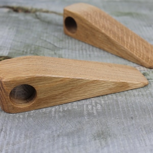 Solid Oak Door Stop, Door Stopper, Personalized, Wooden Door Stop, Gift, Home Improvement, Handmade, Home Decor, Door Wedge