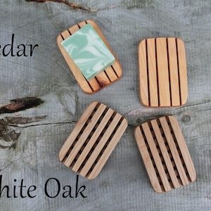 Wooden Soap Dish, Soap Dish, Cedar Soap Dish, Draining Soap Dish, Handmade Soap Dish, Zero Waste Soap Dish, Soap Dish With Drain, Dish Soap