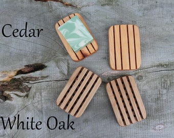 Wooden Soap Dish, Soap Dish, Cedar Soap Dish, Draining Soap Dish, Handmade Soap Dish, Zero Waste Soap Dish, Soap Dish With Drain, Dish Soap