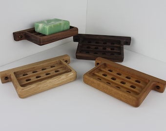 Wall Soap Dish, Wooden Soap Saver, Handmade Soap Tray, Soap Dish For Shower, Gift For Men