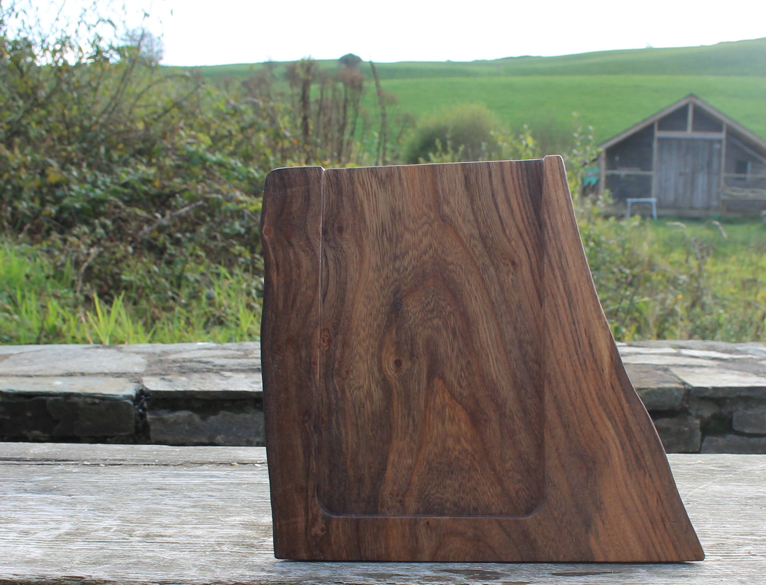 8 Inch Tablet Stand, Elm Tablet Stand, Rustic Tablet Stand, iPad Stand ...