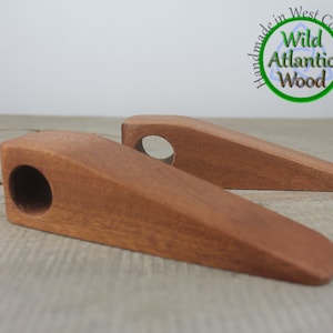 Solid Sapele Door Stop, Door Stopper, Personalized, Wooden Door Stop, Gift, Home Improvement, Handmade, Home Decor, Door Wedge