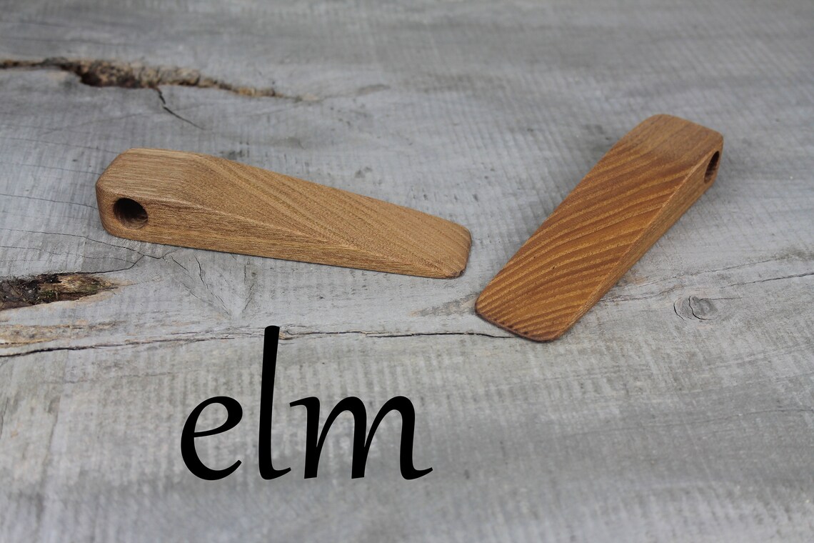 Nogal macizo y olmo puerta se detiene puerta de madera | Etsy