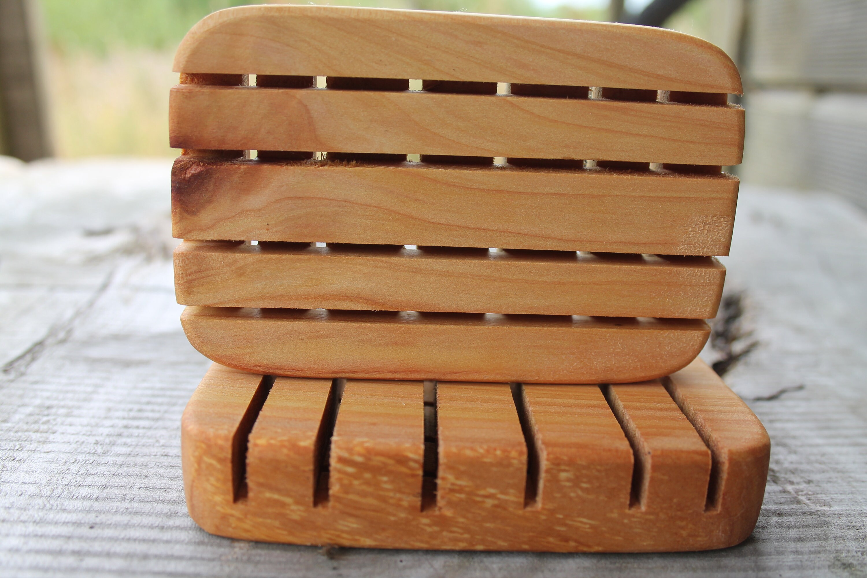 Wooden Soap Dish Soap Dish Cedar Soap Dish Draining Soap Etsy