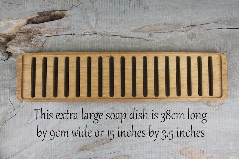 Extra Large Self Draining Teak Wooden Soap Dish Handmade Soap Etsy