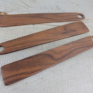 Walnut Wooden Spatula For Cooking And Mixing, Handmade All Purpose Kitchen Utensil, Plastic Free, Personalized