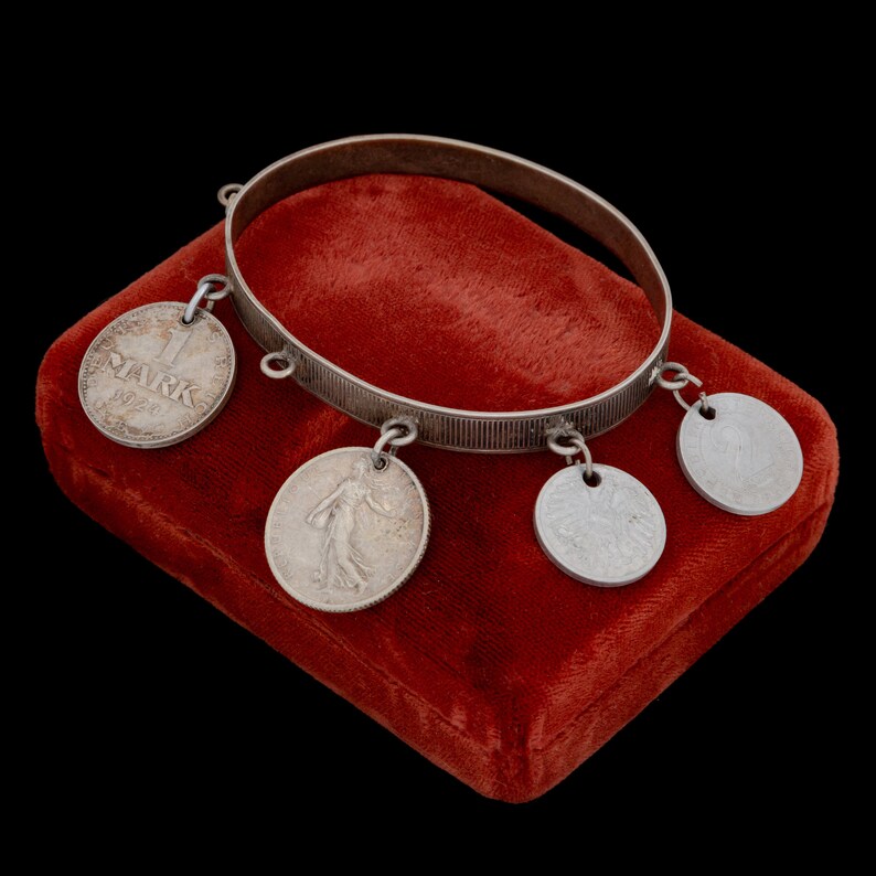 Antique Vintage Deco Mid Century Sterling Silver Souvenir Coin Etsy