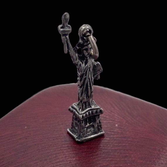 Antique Art Deco Statue of Liberty Souvenir Plate, Ci… Gem