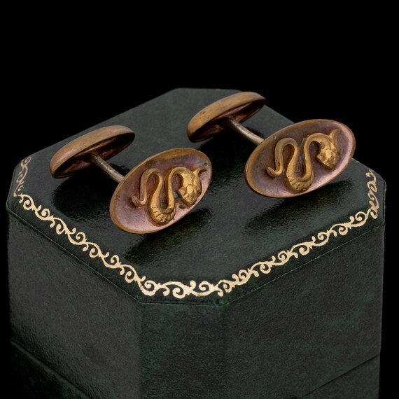 Antique Vintage Art Nouveau Sterling Silver SWR Monogram MENS Cufflinks 11.8g