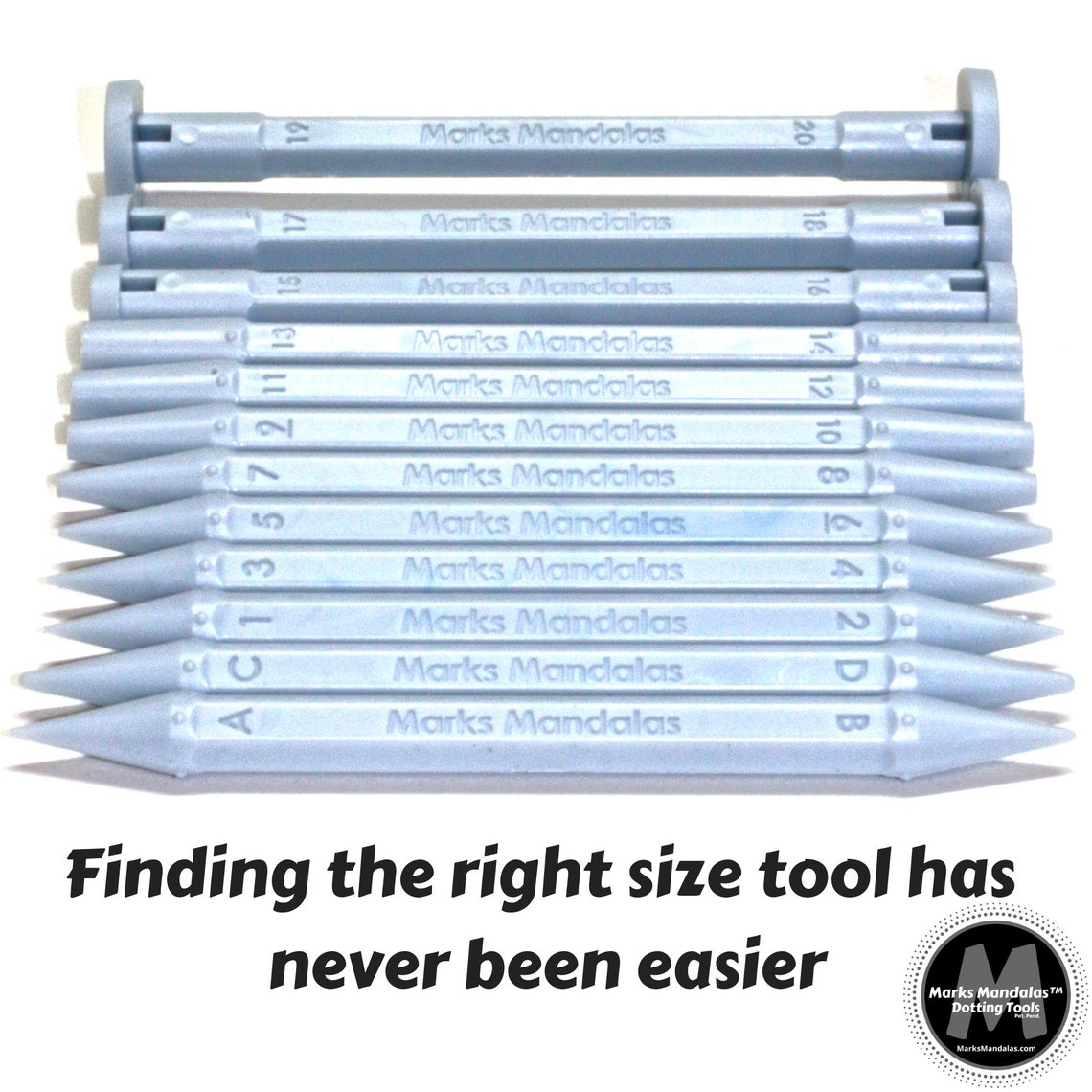 Dotting Tool Set by Marks Mandalas 24 Sizes Dot Mandala Etsy