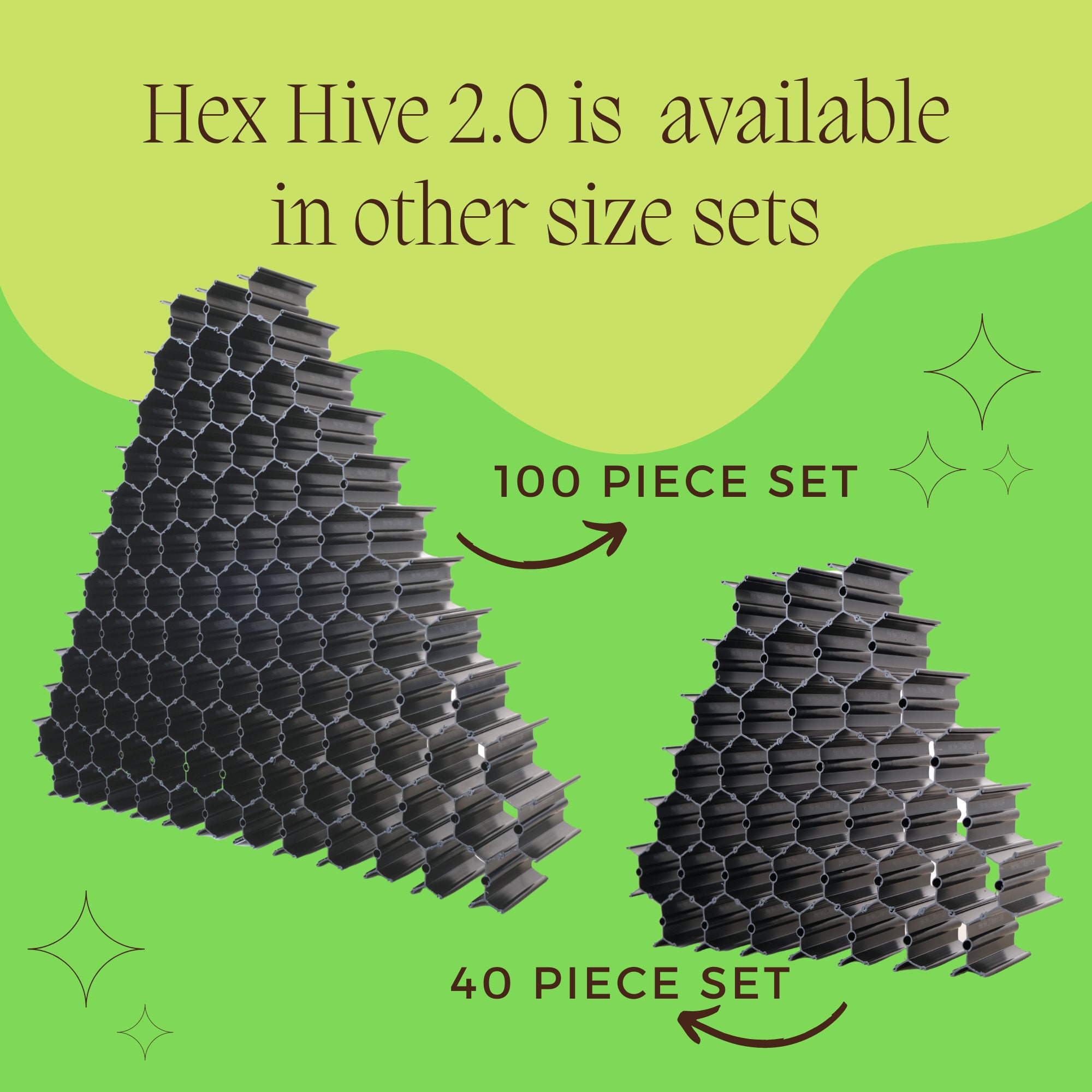 Hex Hive 2.0 Storage Organizer 100 Piece Set for Craft Paint, Salon Ha –  Marks Mandalas