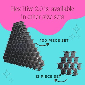 New Price Hex Hive 2.0 Storage Organizer 40 Piece Set for Craft Paint, Salon Hair Color, Tattoo Ink and more Made in USA, NOT ASSEMBLED image 9