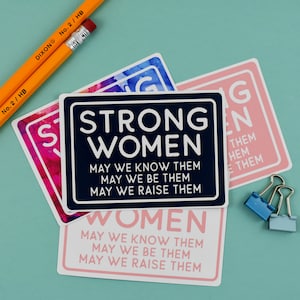 Strong Women Stickers, Laptop Stickers, Best Friend Gift