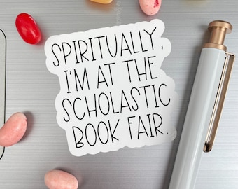 Bookish Stickers, I'm at the Scholastic Book Fair, Gifts for Teachers