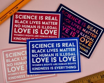 Political Bumper Stickers, Anti-Trump, Science is Real