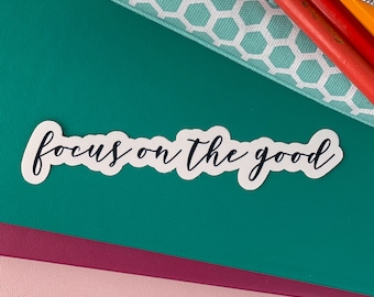 Inspirational Kindle Decal Laptop Stickers Focus on the Good