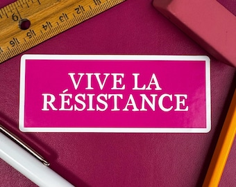 Bumper Stickers, Vive La Resistance, Resist, Car Decal