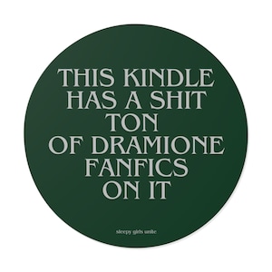 Adesivos redondos de vinil Kindle Dramione