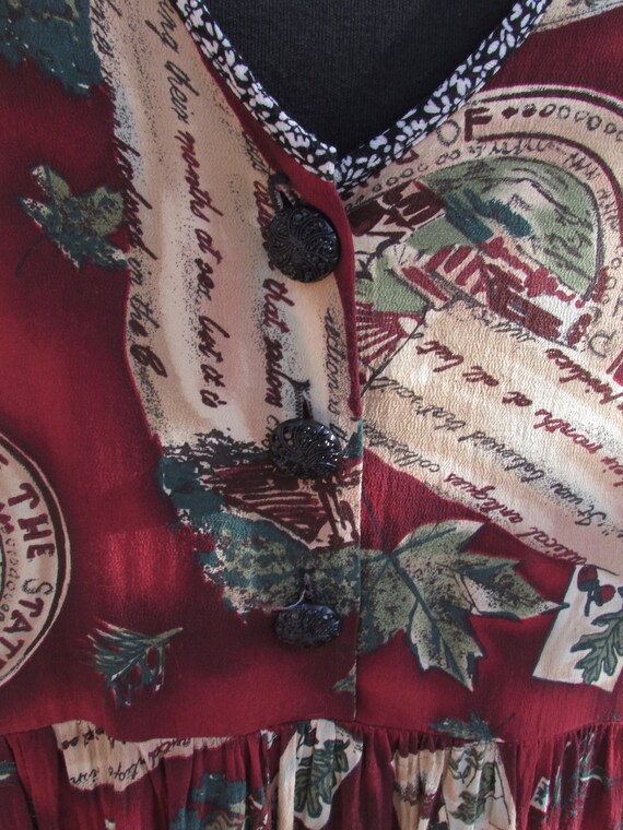 Unique print Rust Overdress - image 8