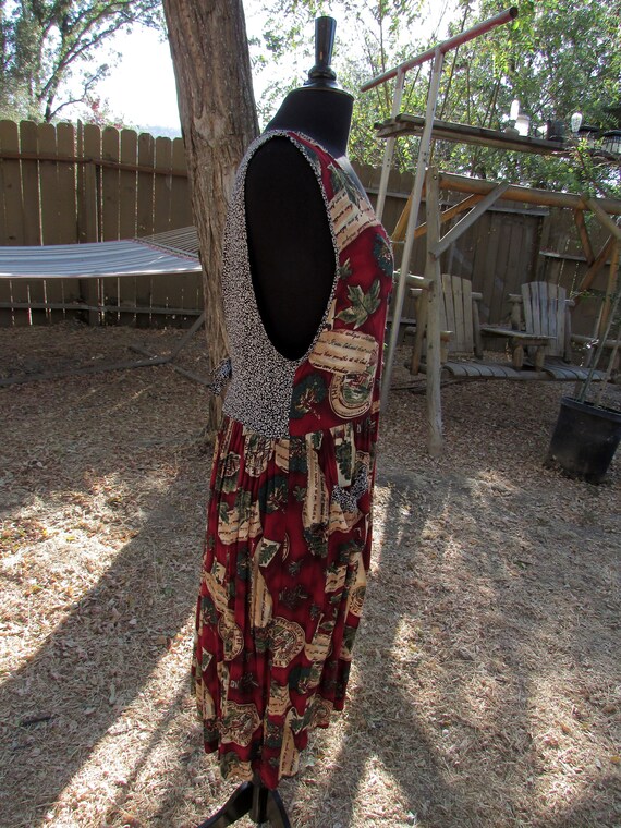 Unique print Rust Overdress - image 2